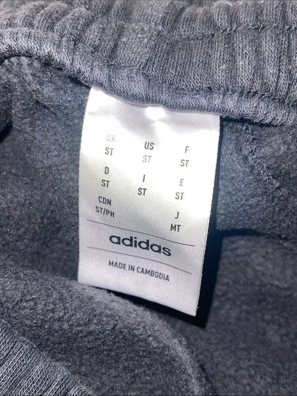 adidas Black Men’s Small Tall Slim Joggers with Triple-Stripe Detail
